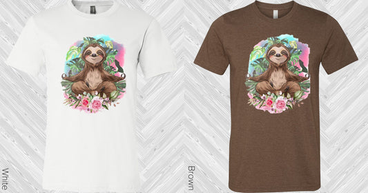 Yoga Sloth Graphic Tee Graphic Tee