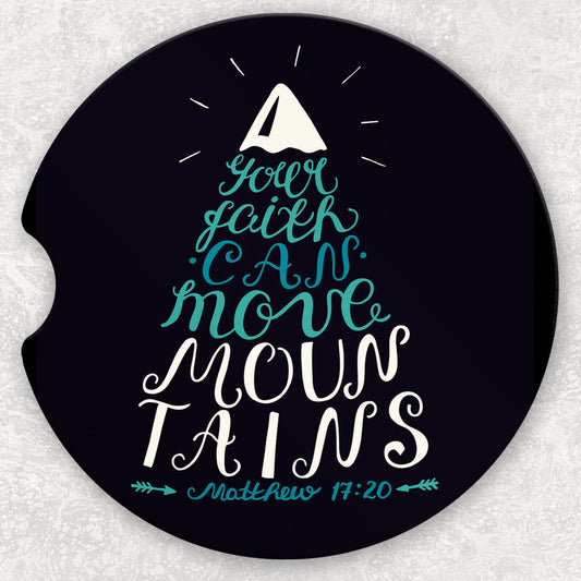 Car Coaster Set - Your Faith Can Move Mountains