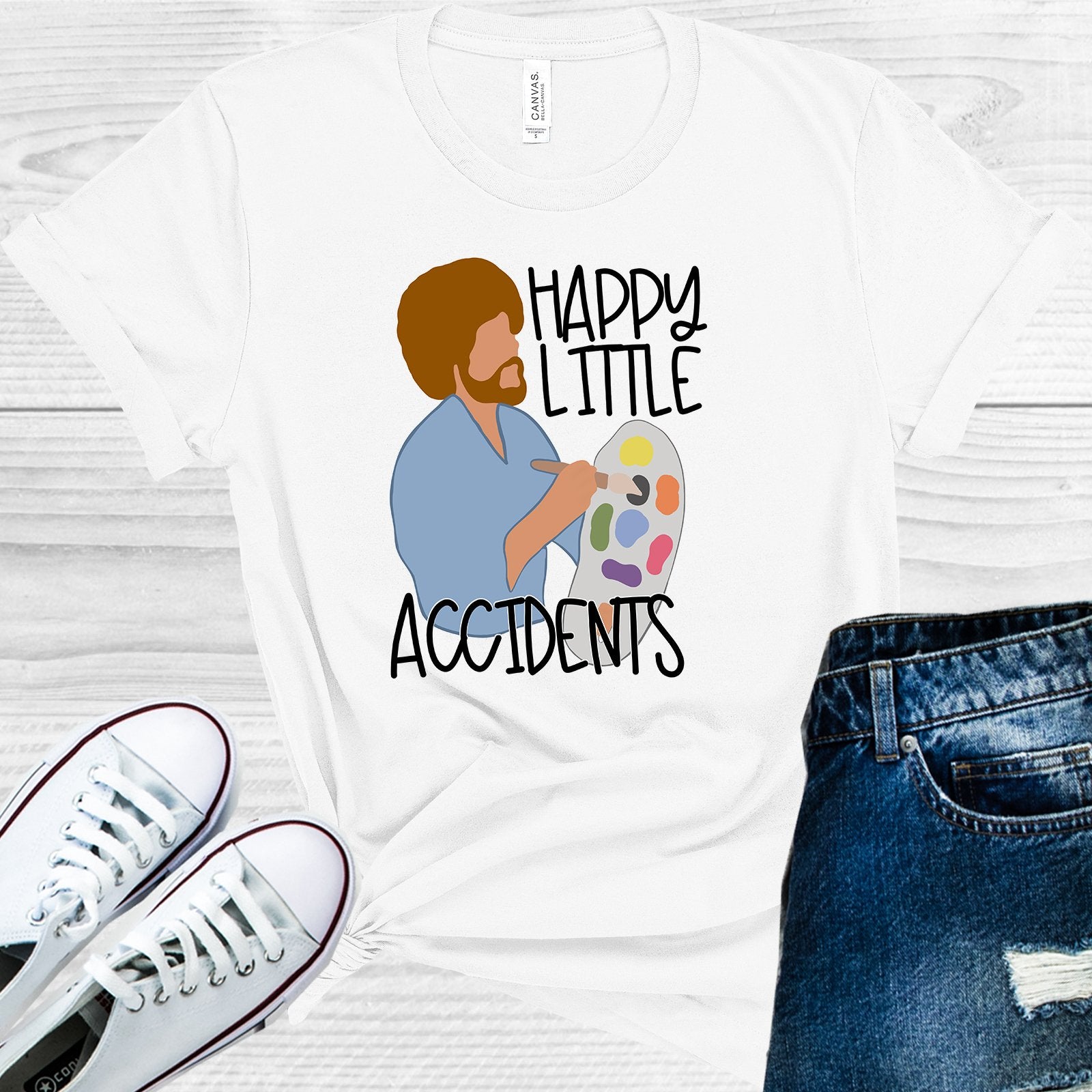 Happy Little Accidents Graphic Tee Graphic Tee