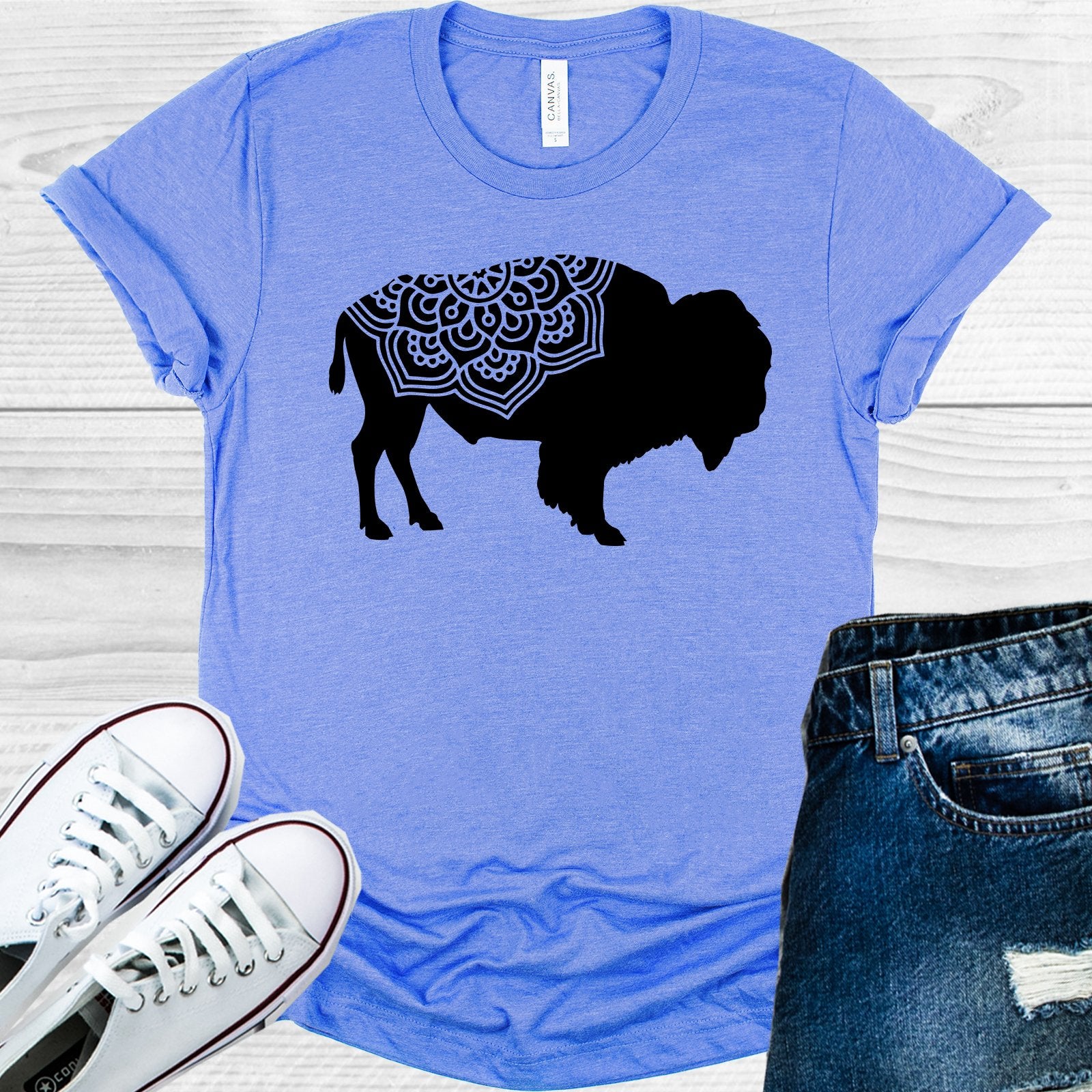 Buffalo Mandala Graphic Tee Graphic Tee