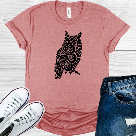 Owl Mandala Graphic Tee Graphic Tee