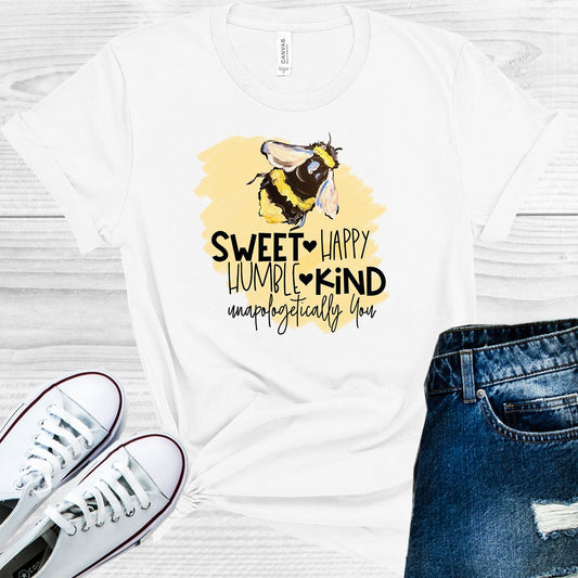 Sweet Happy Humble Kind Unapologetically You Graphic Tee Graphic Tee