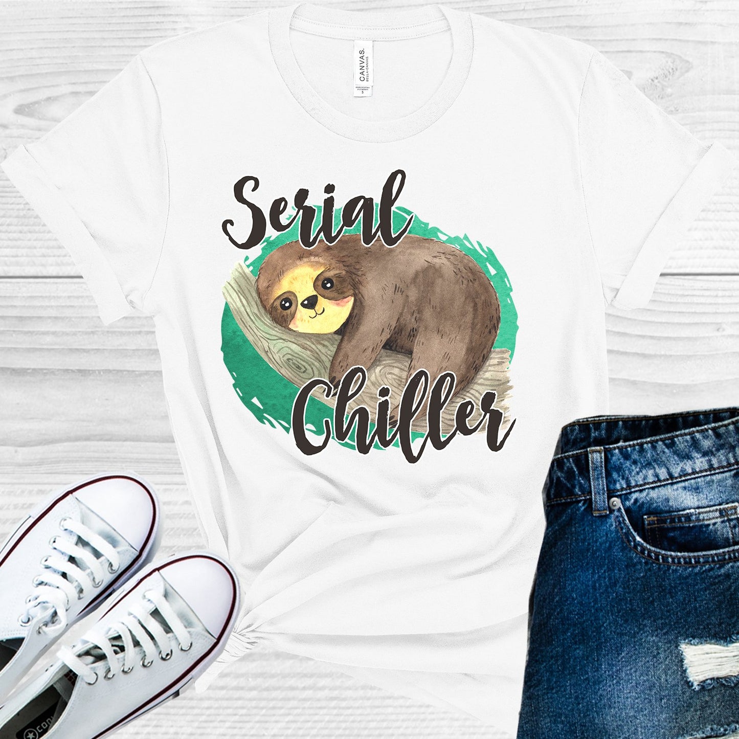 Serial Chiller Sloth Graphic Tee Graphic Tee