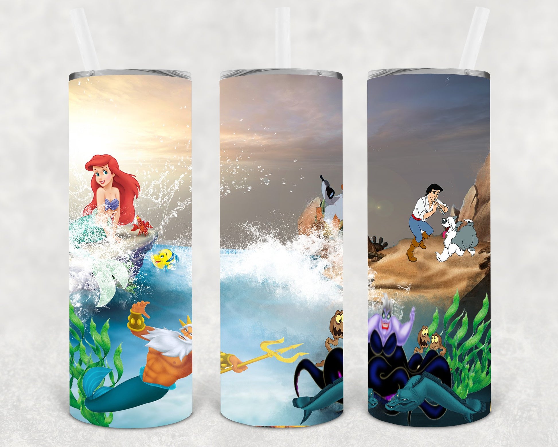 The Little Mermaid 20 Oz Skinny Tumbler