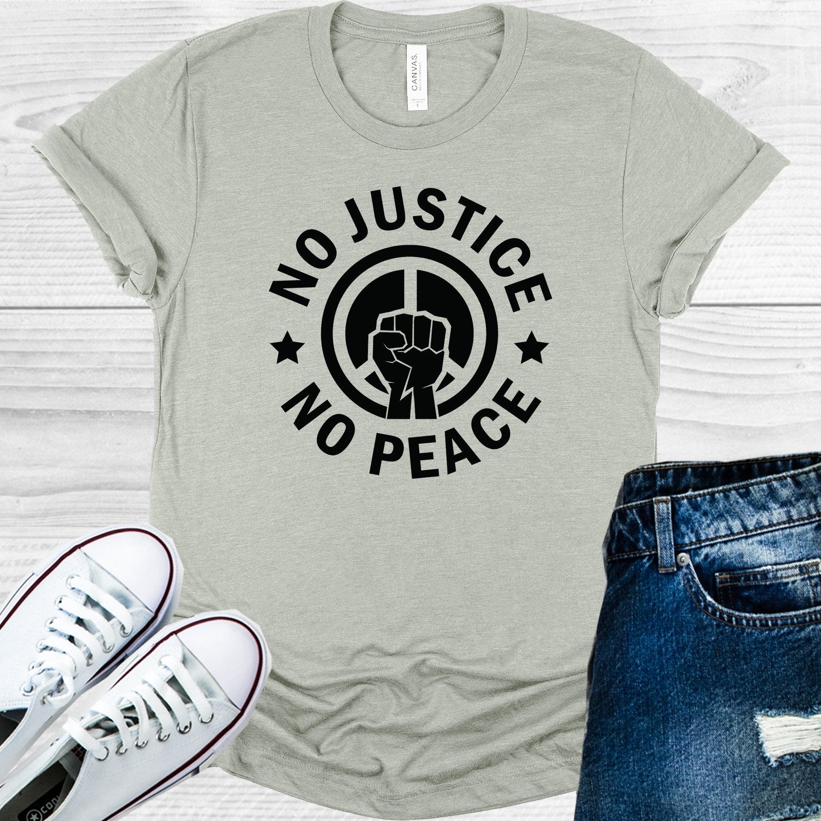 No Justice Peace Graphic Tee Graphic Tee