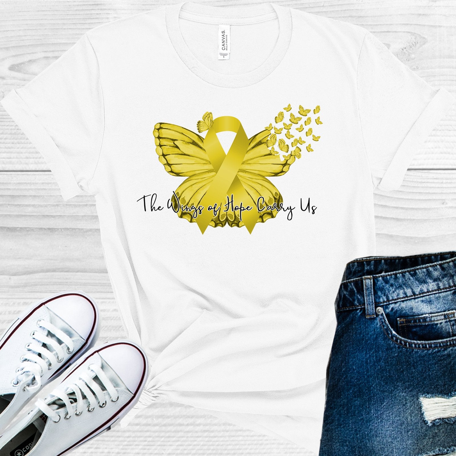 The Wings Of Hope Carry Us Graphic Tee Graphic Tee