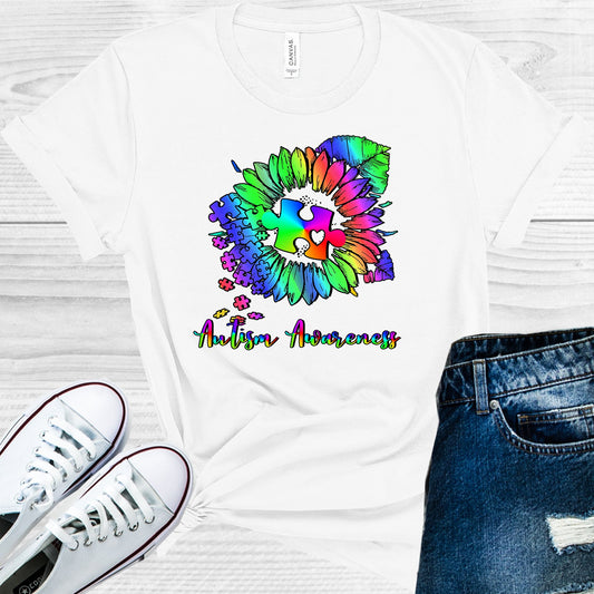 Autism Awareness Sunflower Graphic Tee Graphic Tee