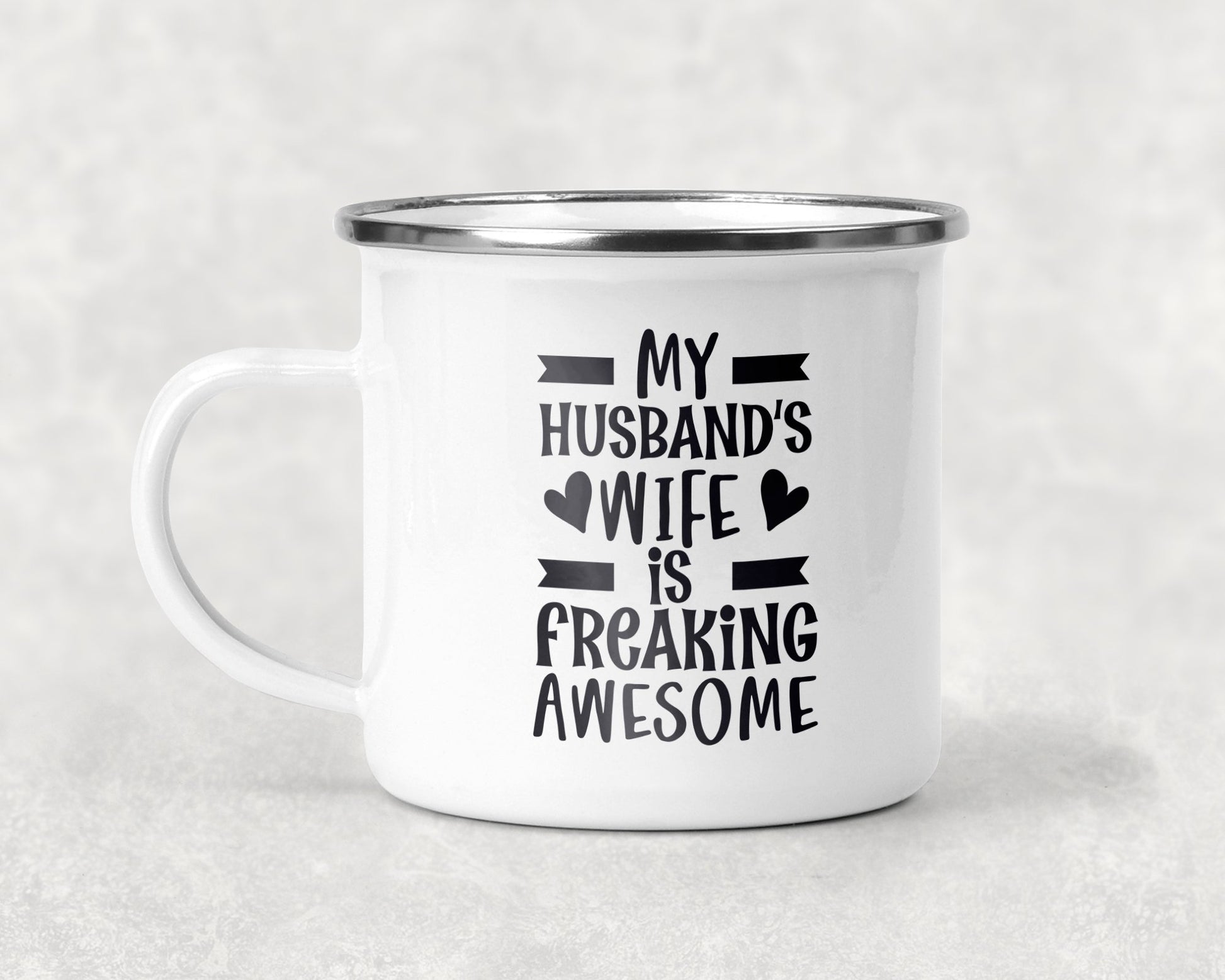 My Husbands Wife Is Freaking Awesome Mug Coffee
