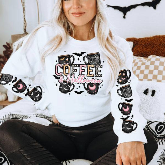 Coffee & Halloween Graphic Tee