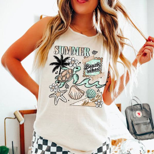 Summer Beach Vibes Graphic Tee