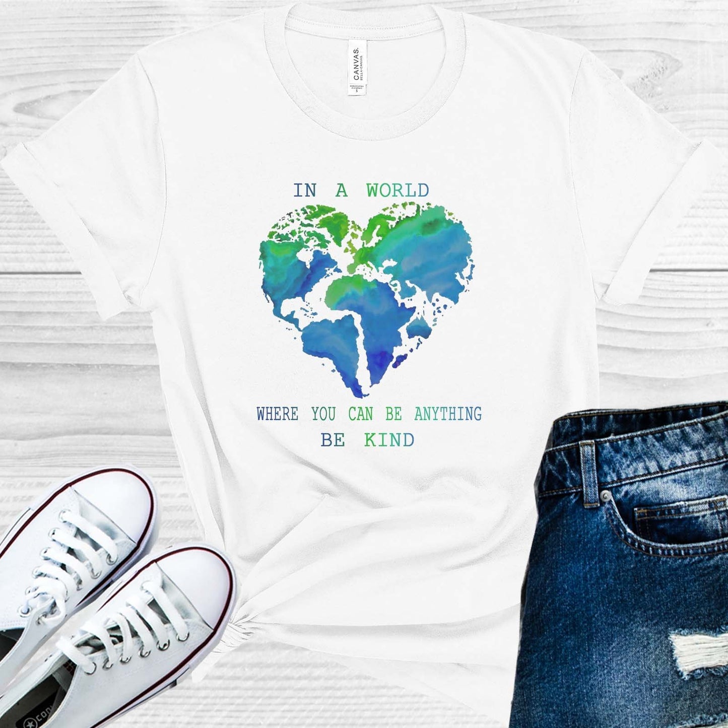 In A World Where You Can Be Anything Kind Graphic Tee Graphic Tee