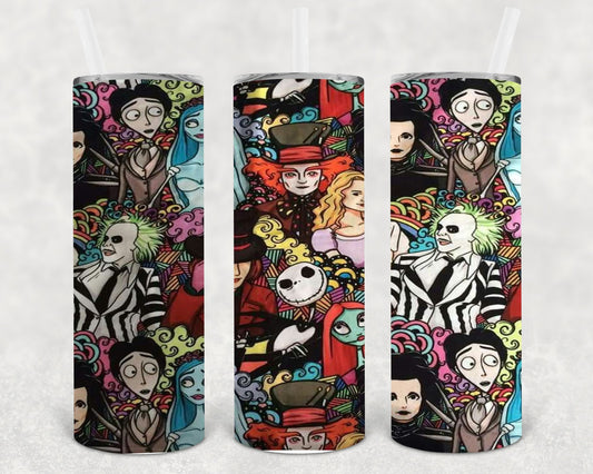 Tim Burton 20 Oz Skinny Tumbler