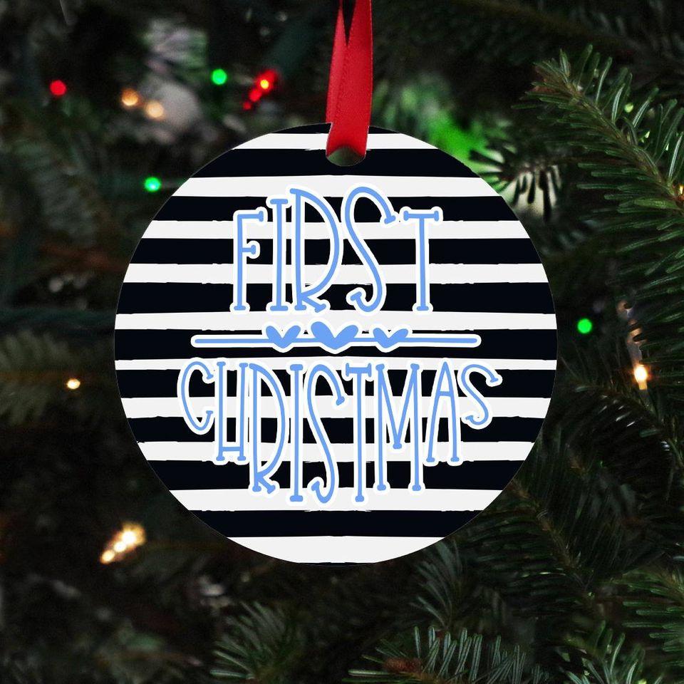 First Christmas (Blue) Ornament