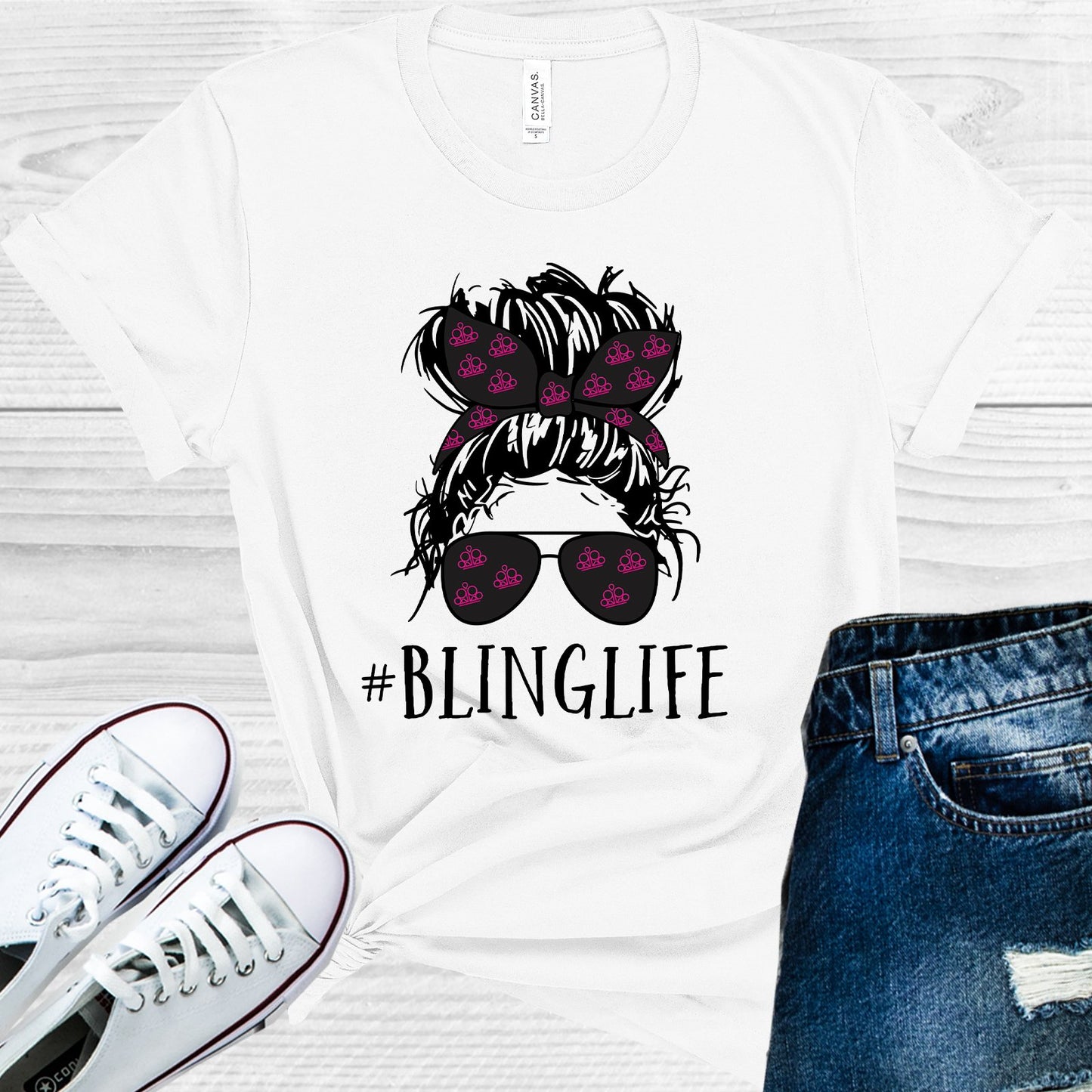 Bling Life #blinglife Graphic Tee Graphic Tee