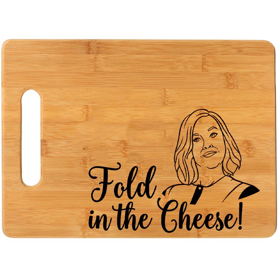 Engraved Fold In The Cheese Cutting Board