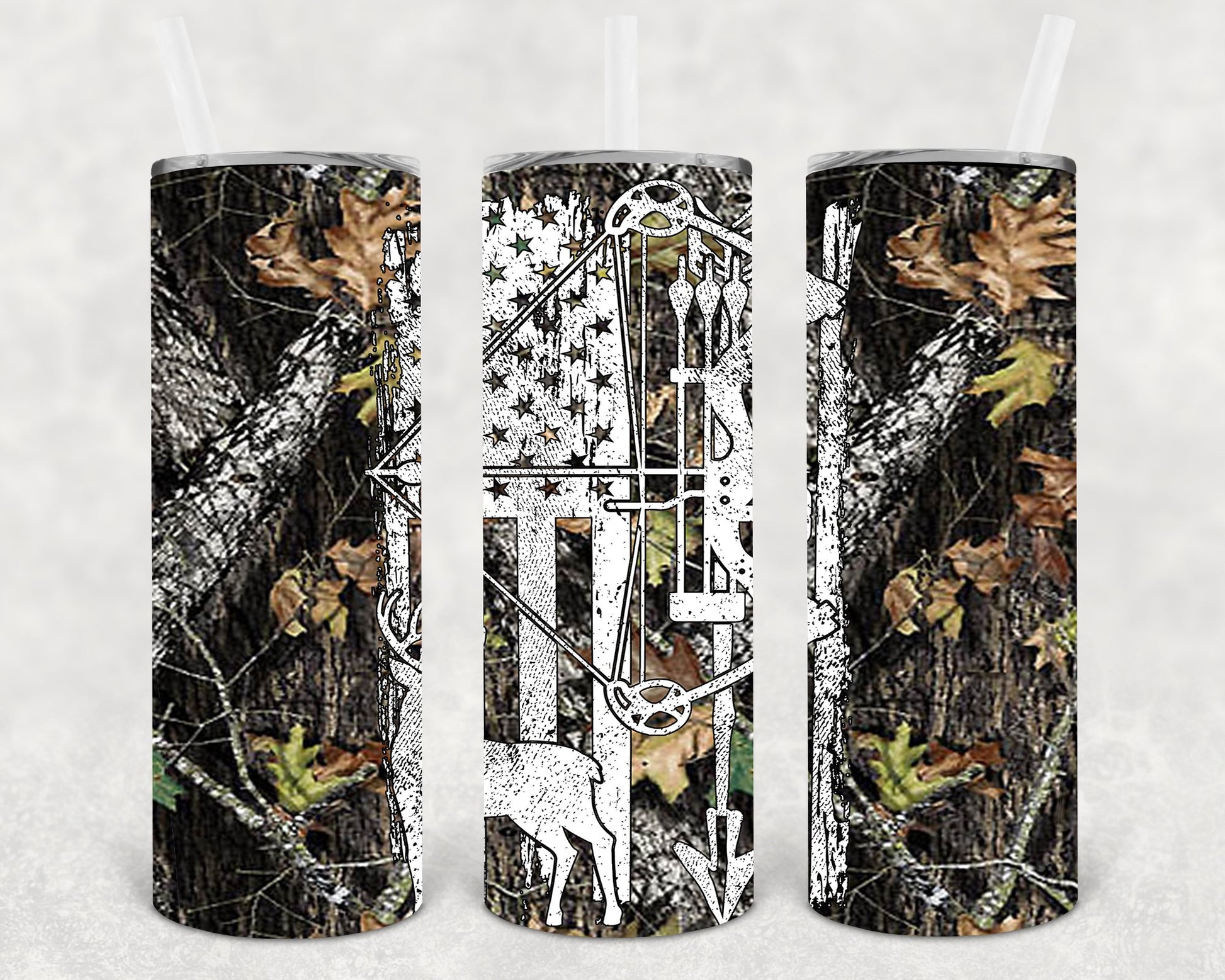 Bow Hunting 20 Oz Skinny Tumbler