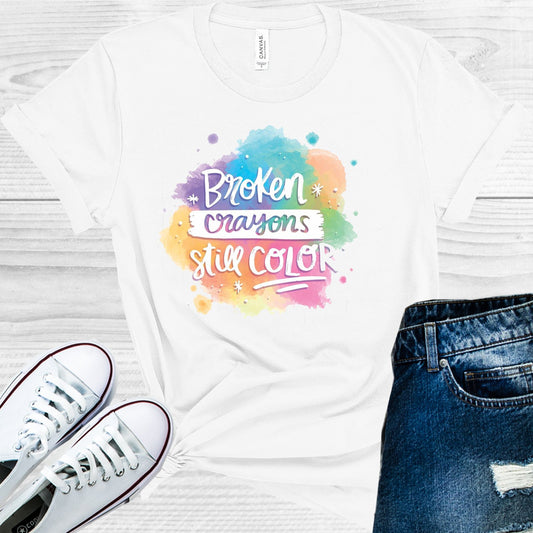 Broken Crayons Still Color Graphic Tee Graphic Tee