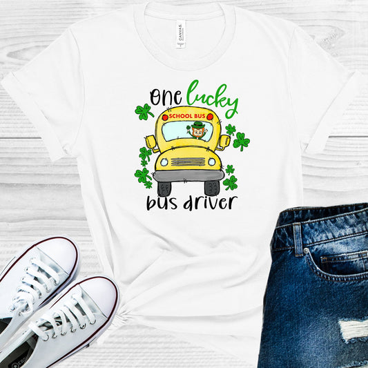 One Lucky Bus Driver Graphic Tee Graphic Tee