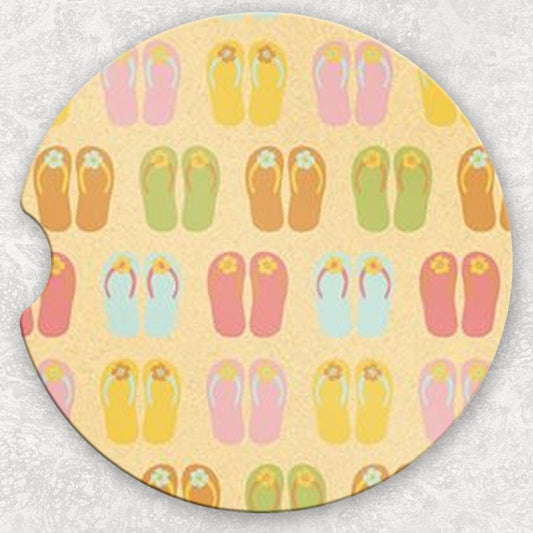 Car Coaster Set - Flip Flops