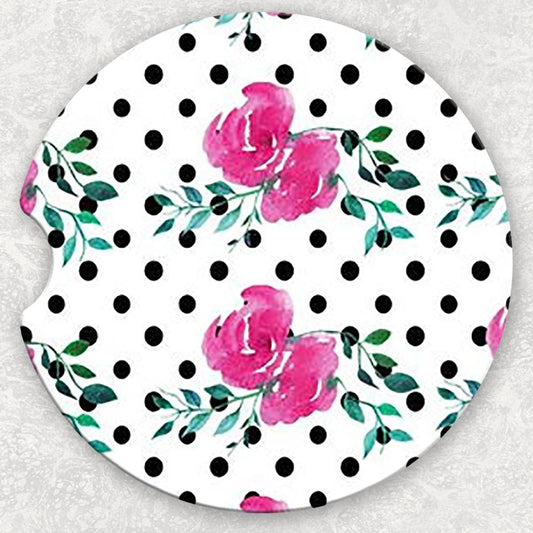 Car Coaster Set - Floral