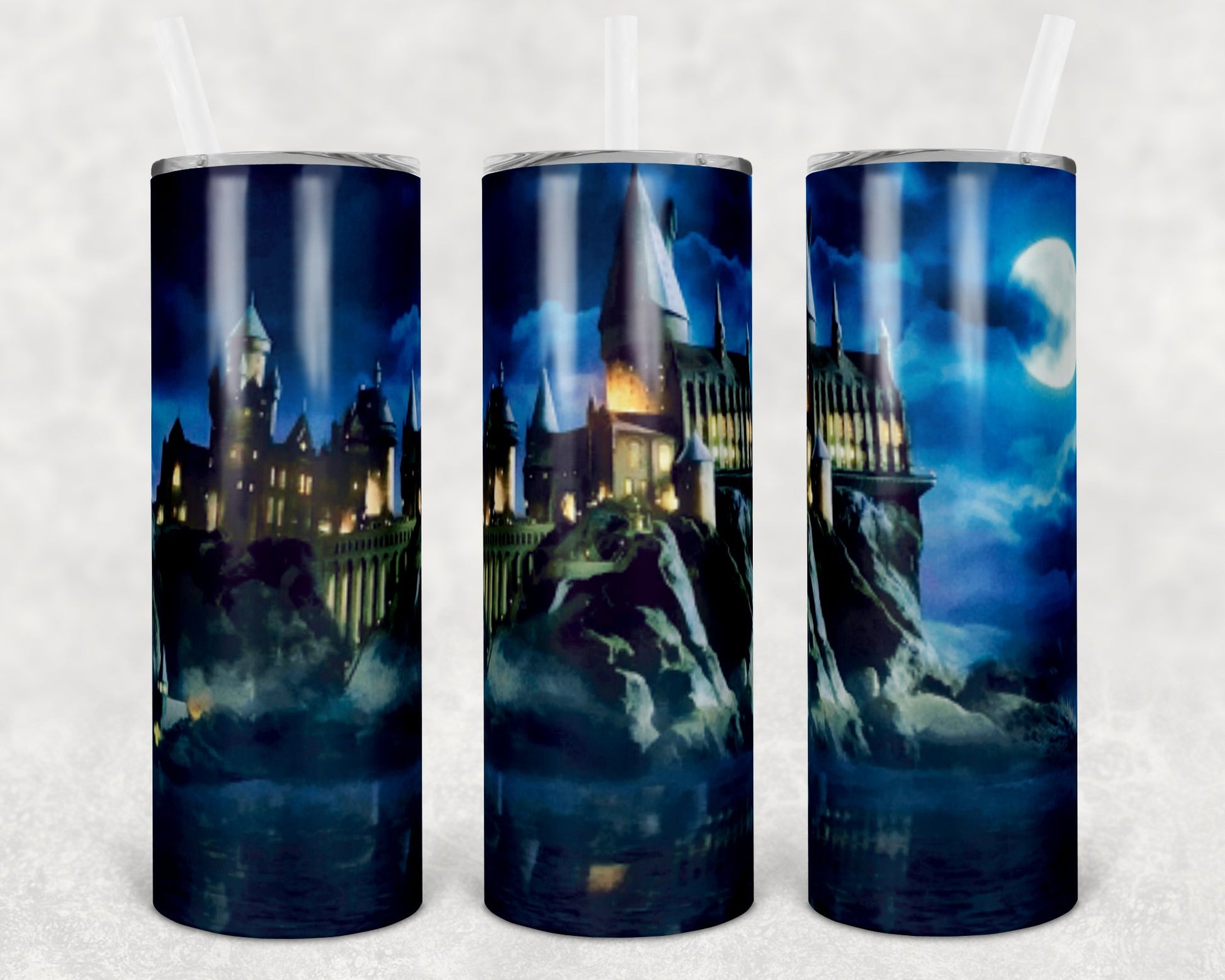 Harry Potter Castle 20 Oz Skinny Tumbler
