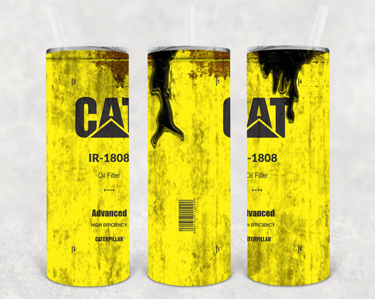 Cat Filter 20 Oz Skinny Tumbler