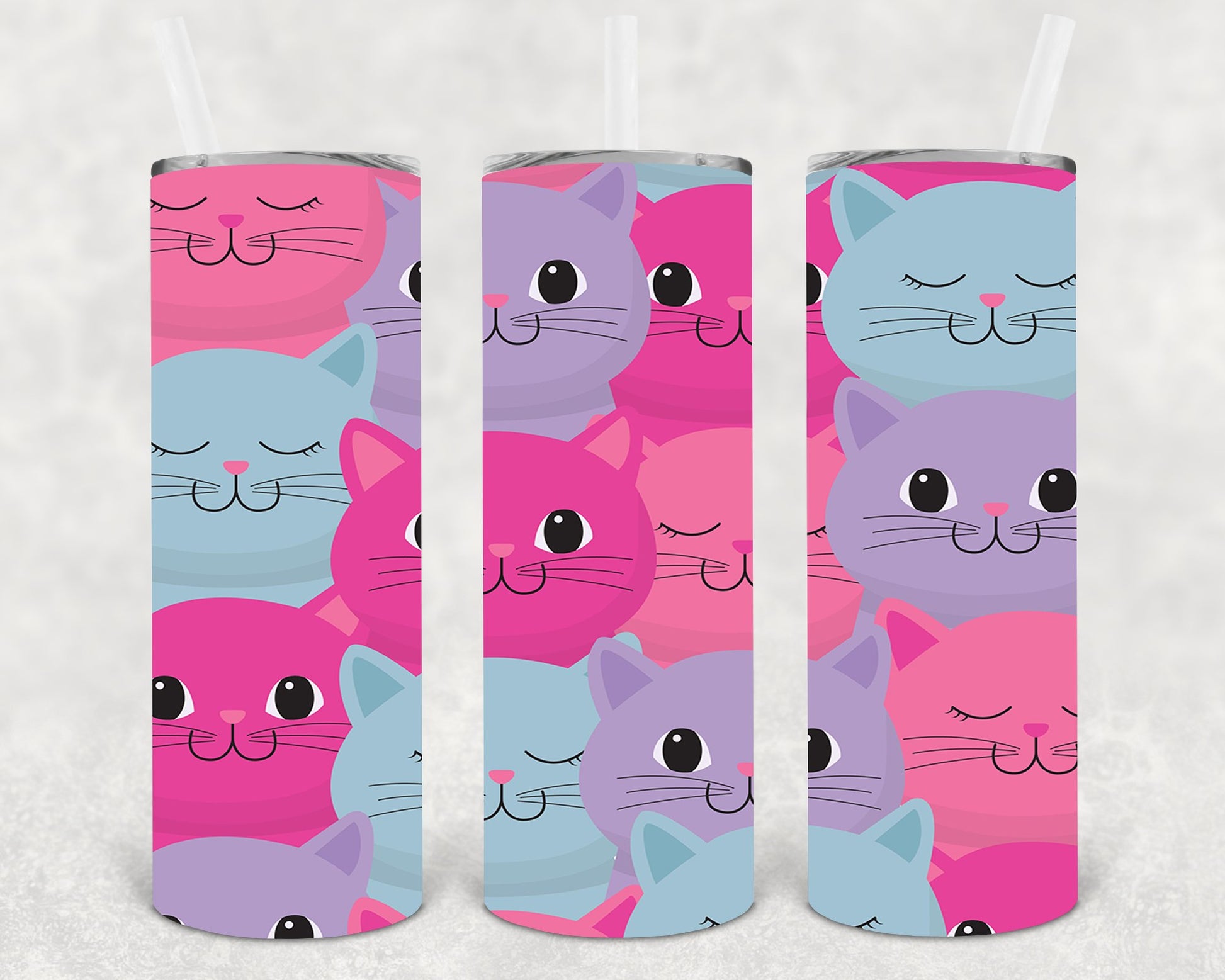 Kittens 20 Oz Skinny Tumbler