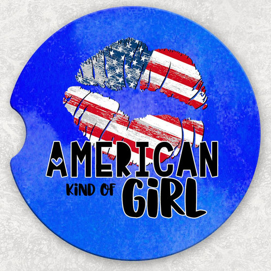 Car Coaster Set - American Kind Of Girl