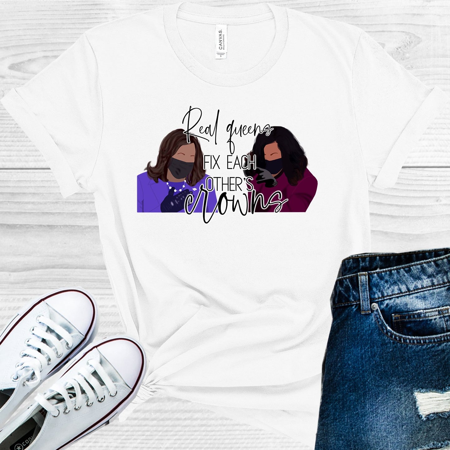 Real Queens Fix Each Others Crowns Graphic Tee Graphic Tee