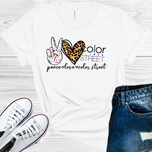 Peace Love Color Street Graphic Tee Graphic Tee