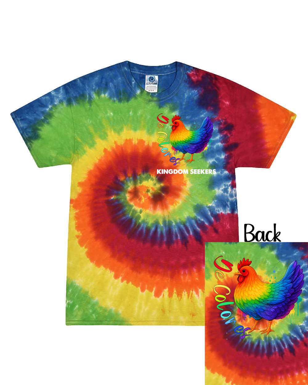 Custom Ultreya De Colores Hen Graphic Tee