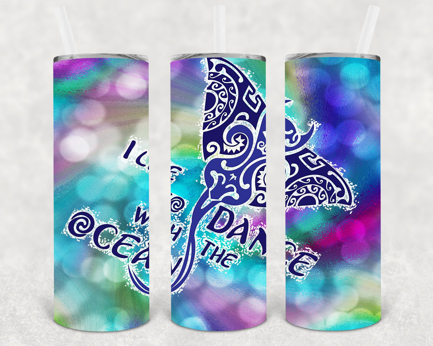 I Like To Dance With The Ocean 20 Oz Skinny Tumbler