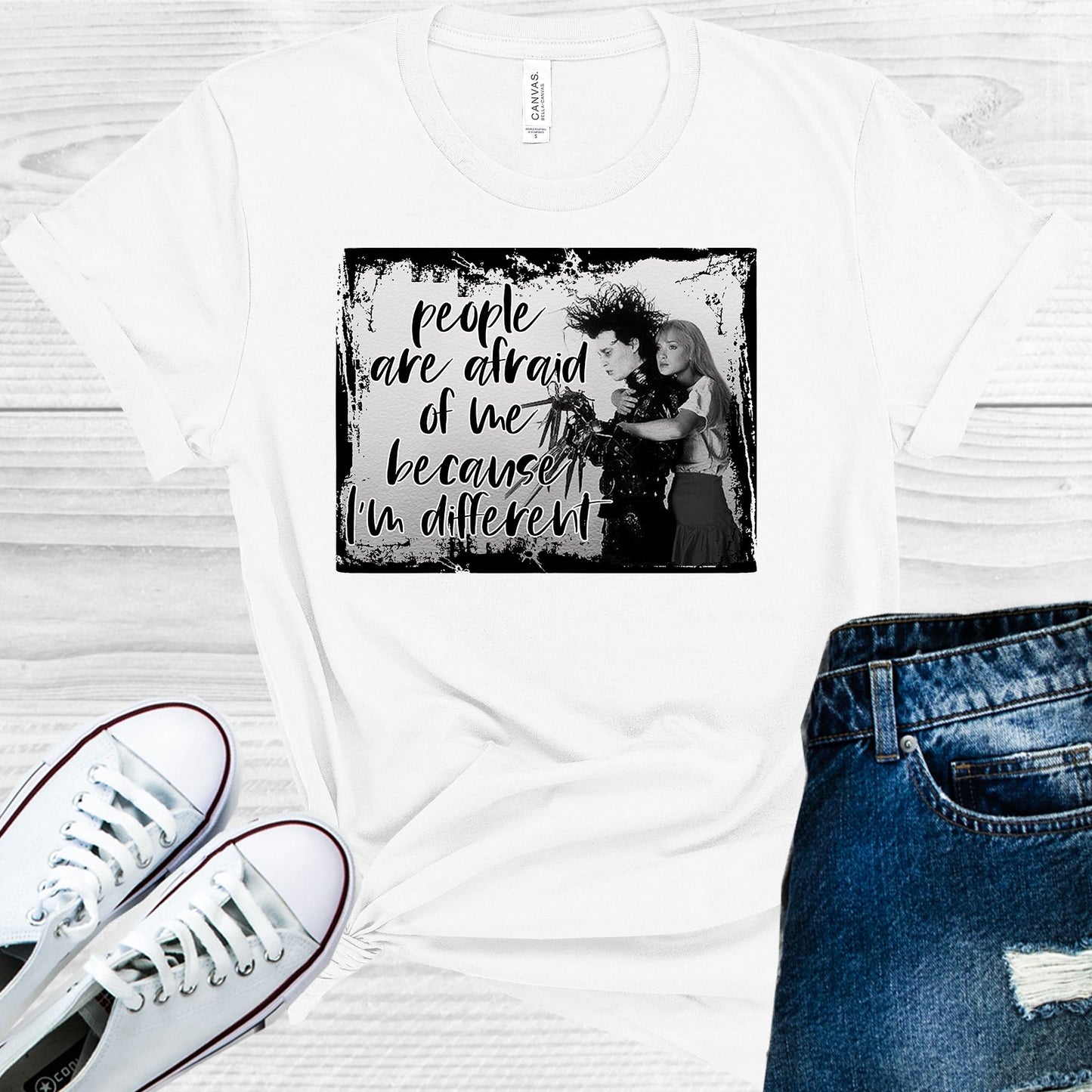 People Are Afraid Of Me Because Im Different Graphic Tee Graphic Tee