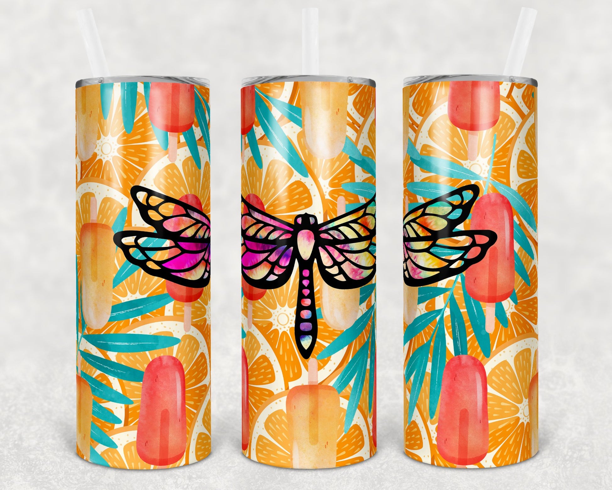 Dragonfly 20 Oz Skinny Tumbler