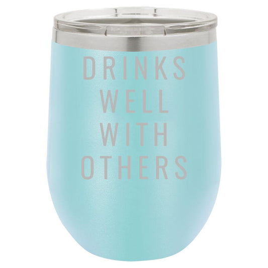 Drinks Well With Others 12 Oz Polar Camel Wine Tumbler