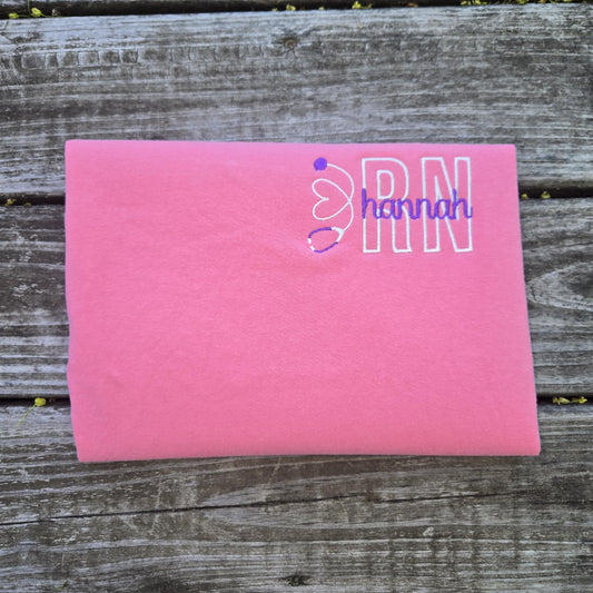 Medical Stethoscope Embroidered Shirt