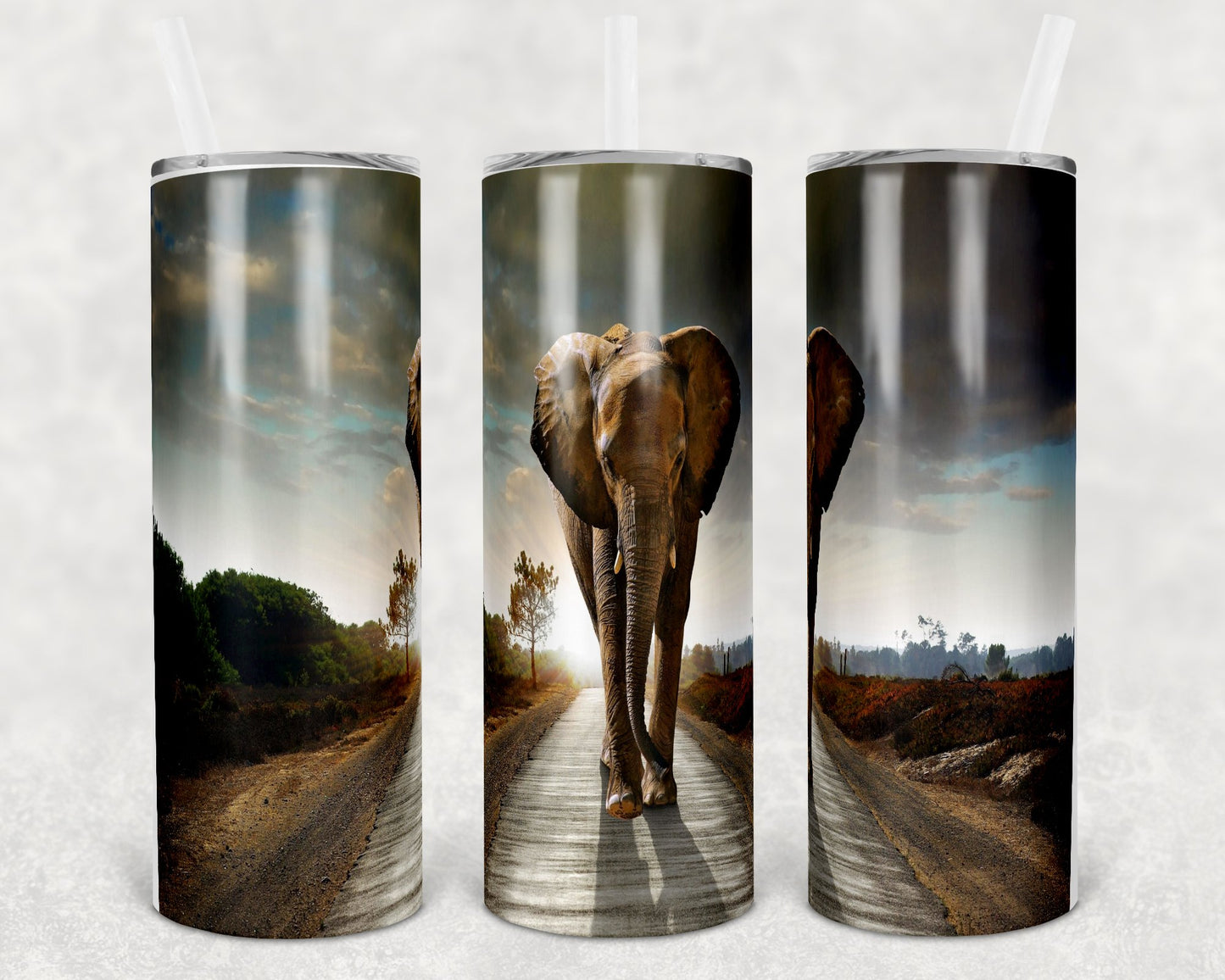 Elephant 20 Oz Skinny Tumbler