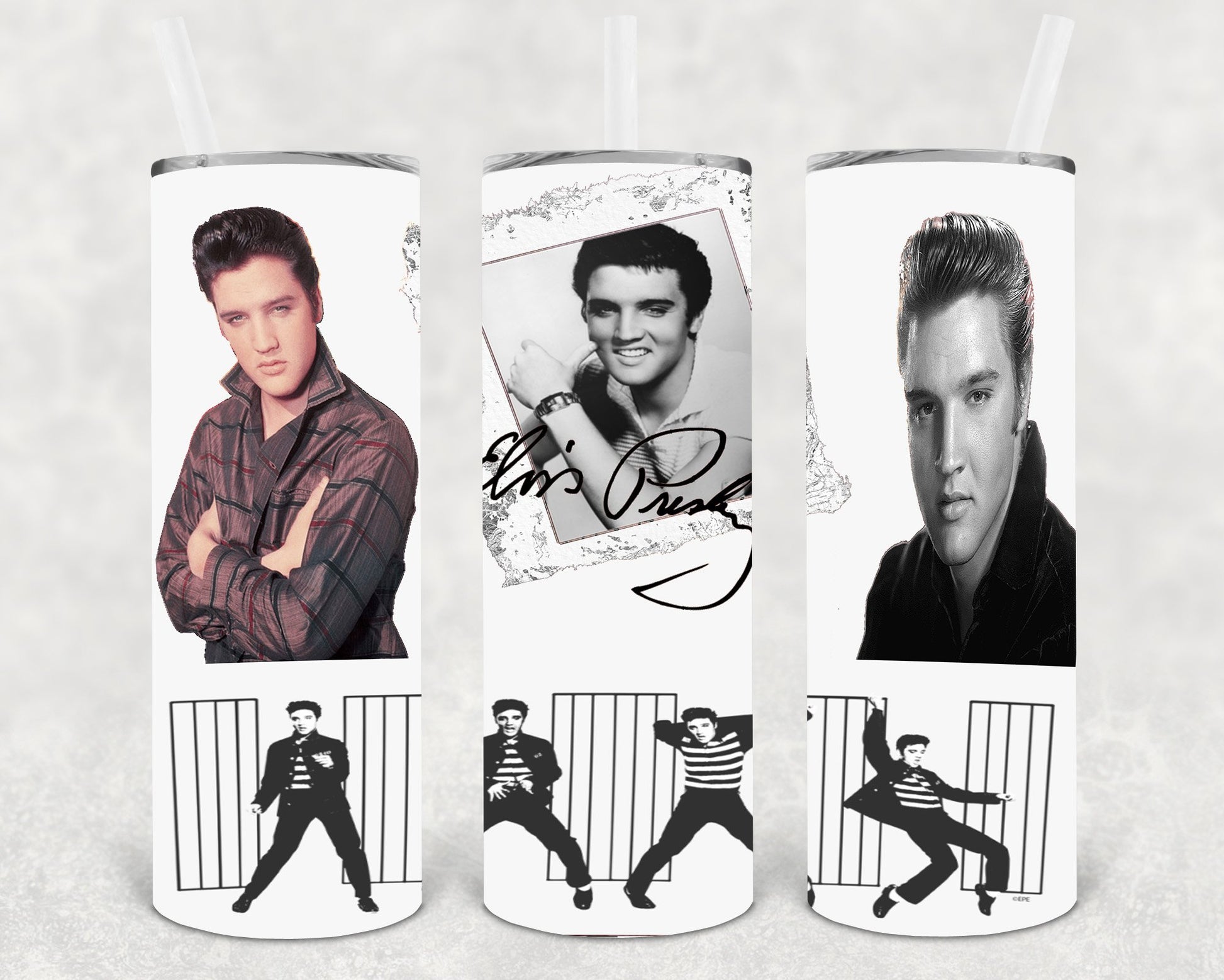 Elvis 20 Oz Skinny Tumbler