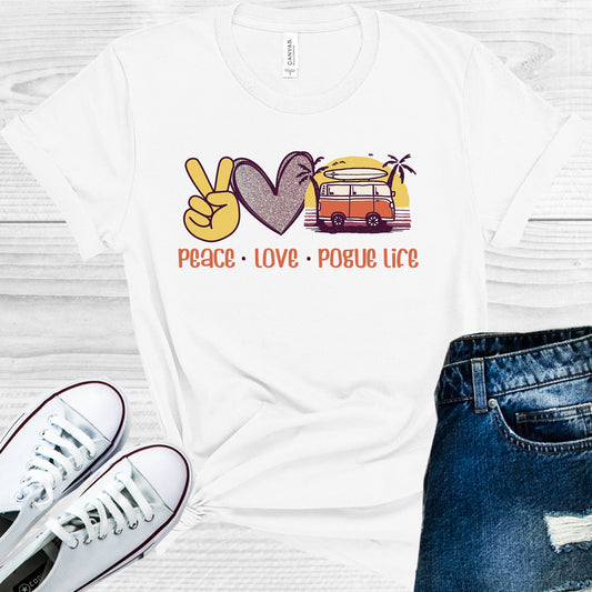 Outer Banks: Peace Love Pogue Life Graphic Tee Graphic Tee