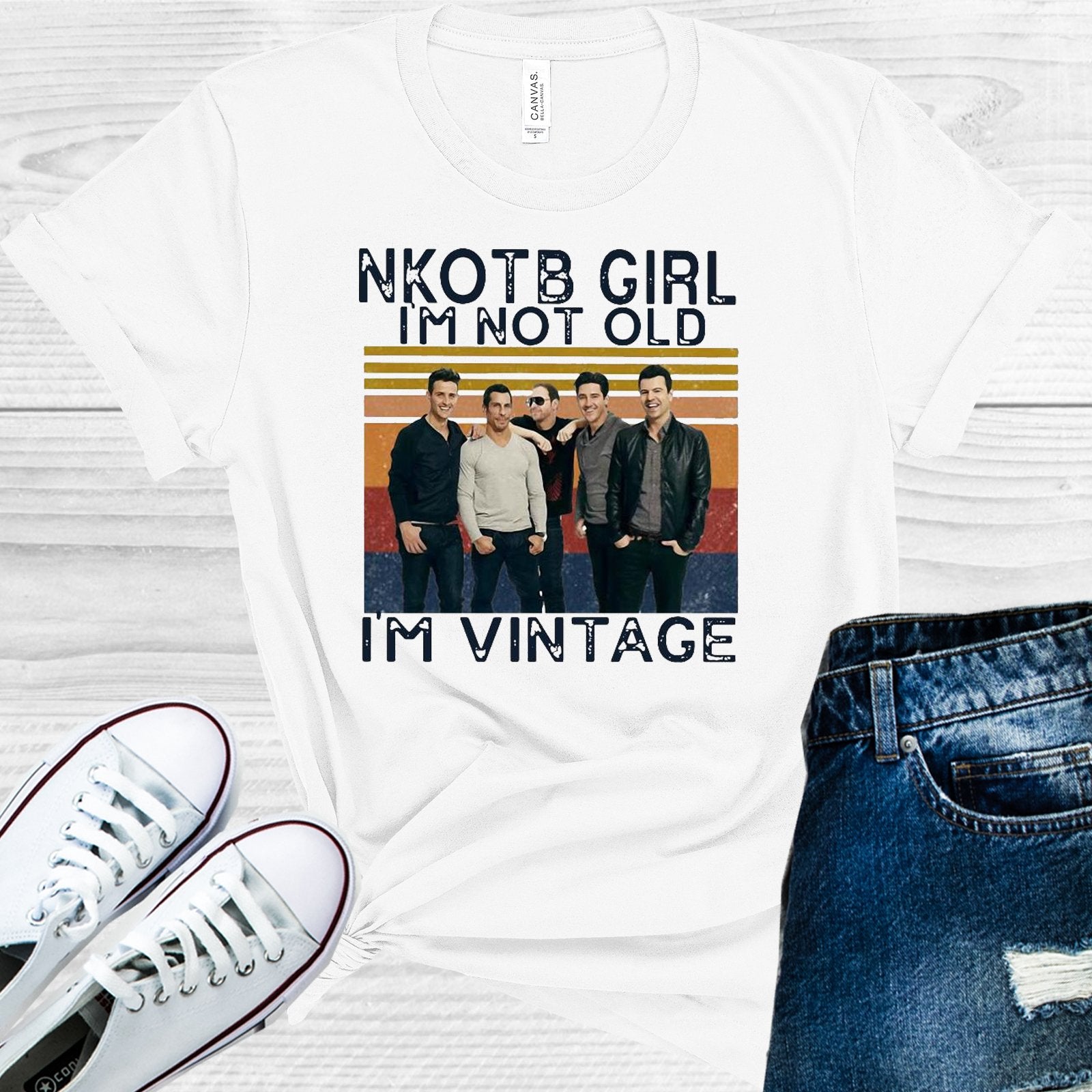 Nkotb Girl Im Not Old Vintage Graphic Tee Graphic Tee