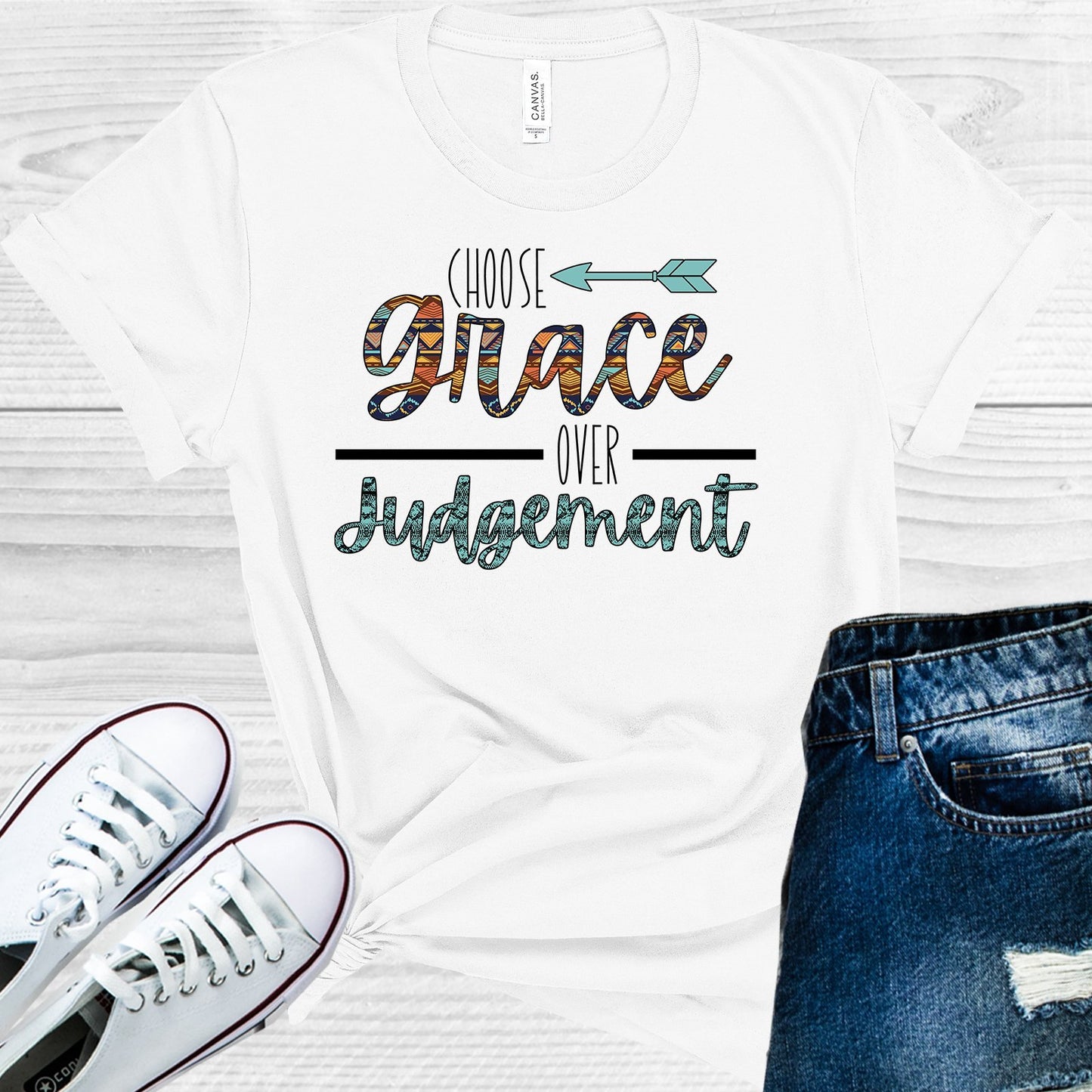 Choose Grace Over Judgement Graphic Tee Graphic Tee