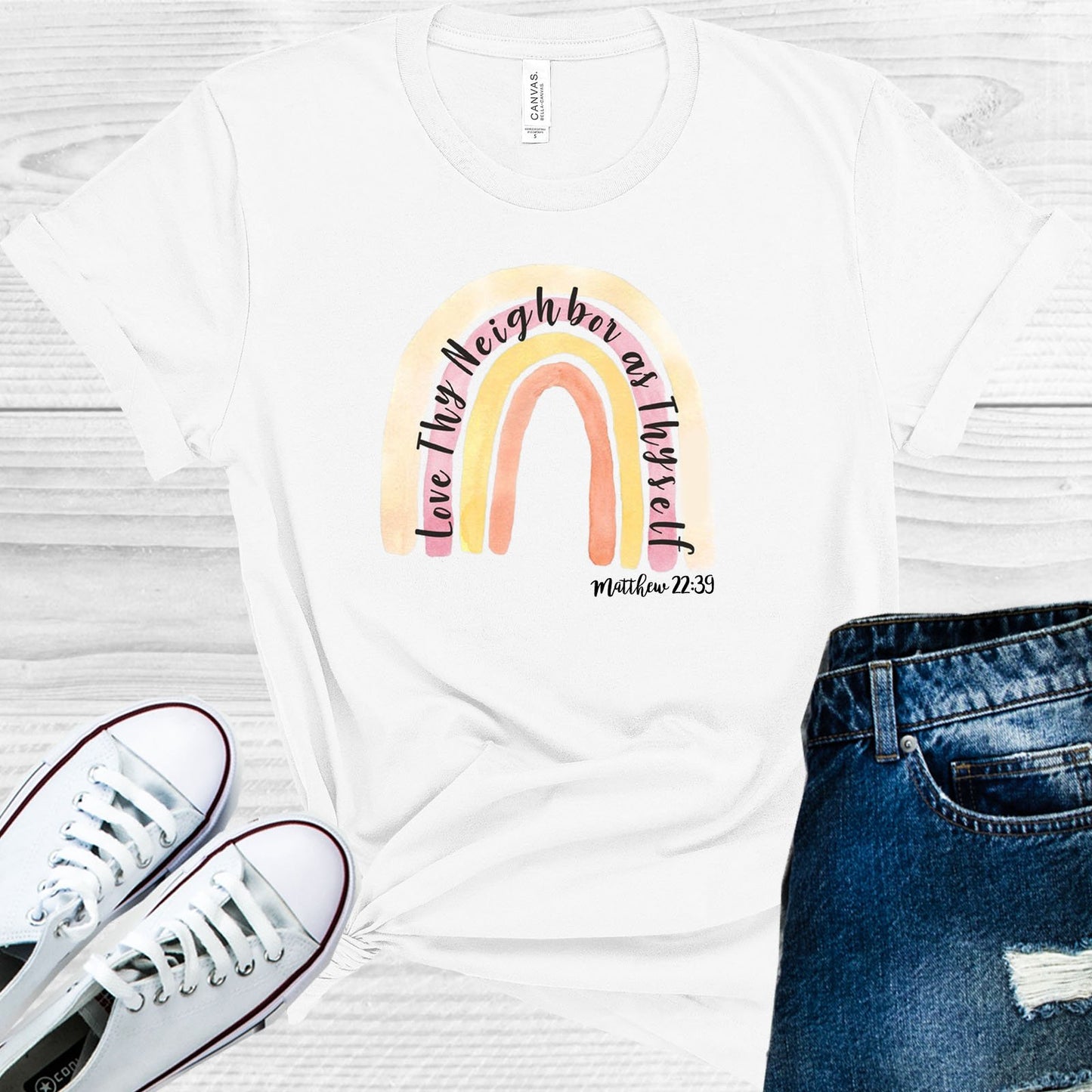 Love Thy Neighbor As Thyself Graphic Tee Graphic Tee