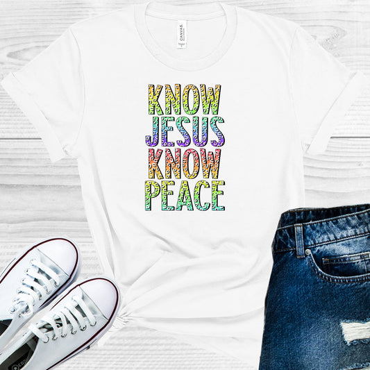 Know Jesus Peace Graphic Tee Graphic Tee