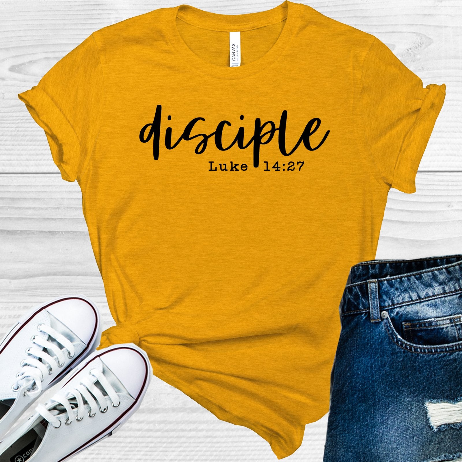 Disciple Luke 14:27 Graphic Tee Graphic Tee