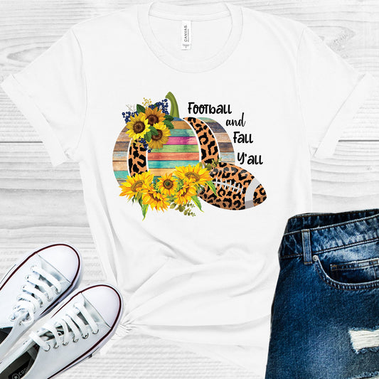 Football And Fall Yall Graphic Tee Graphic Tee