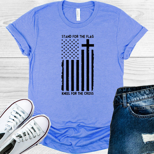Stand For The Flag Kneel Cross Graphic Tee Graphic Tee