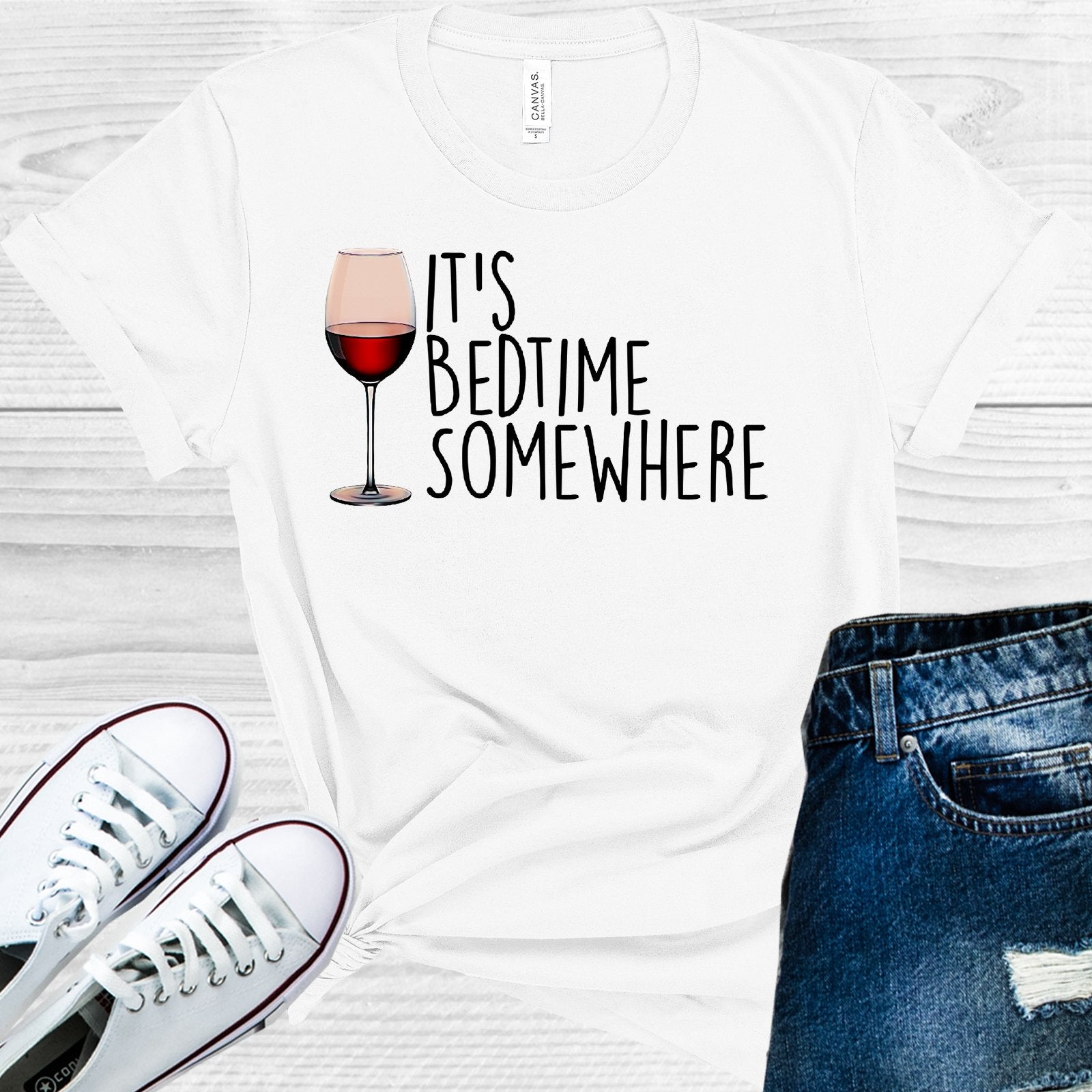 Its Bedtime Somewhere Graphic Tee Graphic Tee