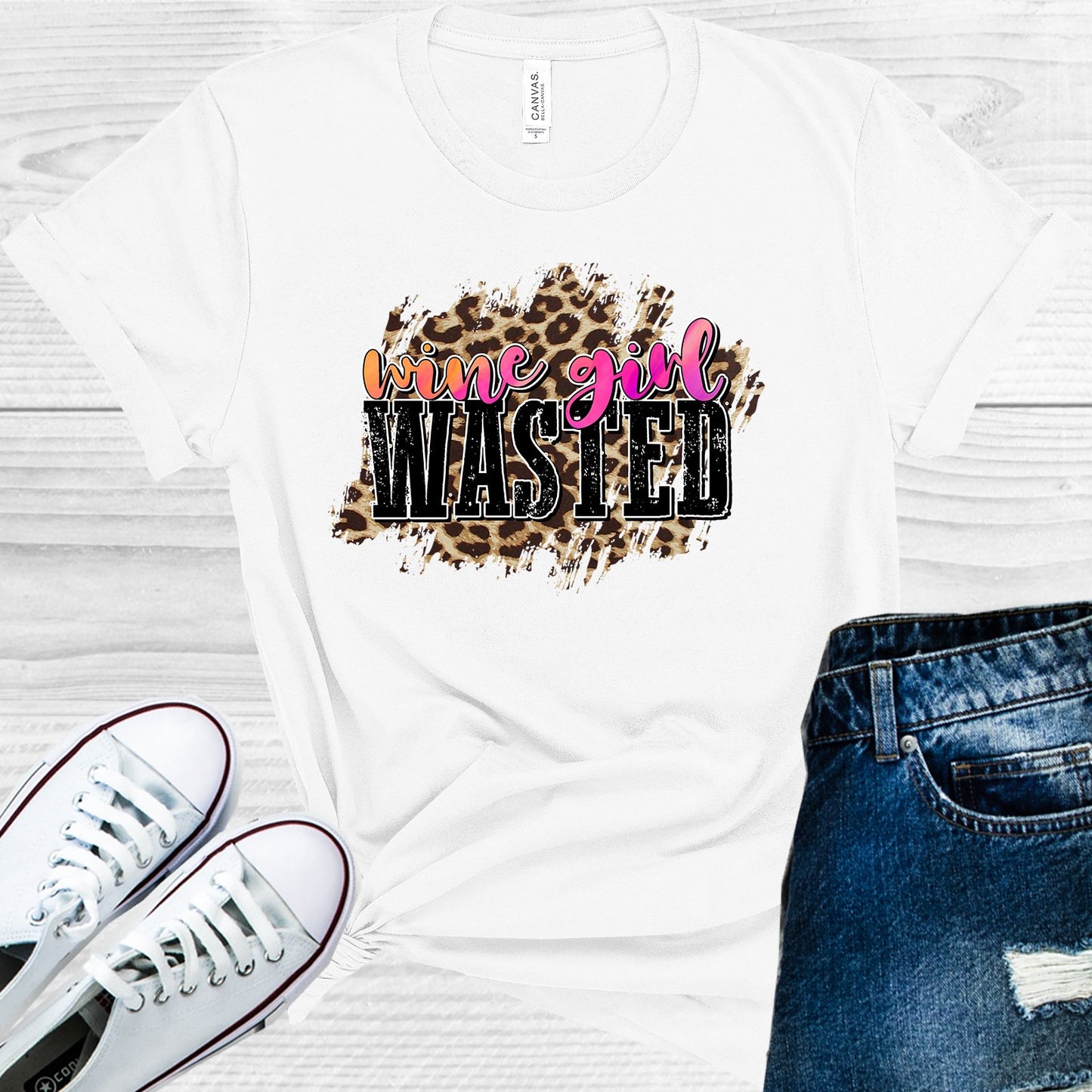 Wine Girl Wasted Graphic Tee Graphic Tee