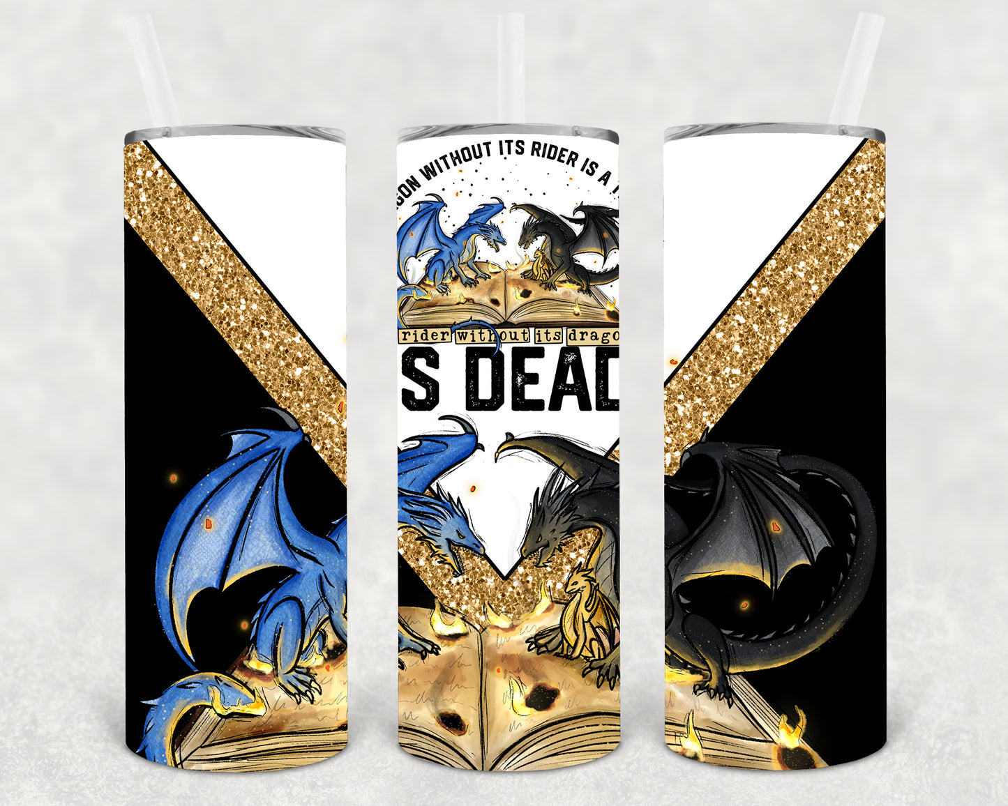 A Dragon Without It's Rider 20 oz Skinny Tumbler