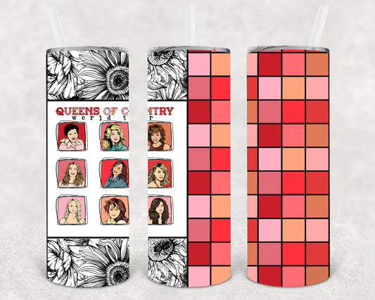 Queens of Country 20 oz Skinny Tumbler